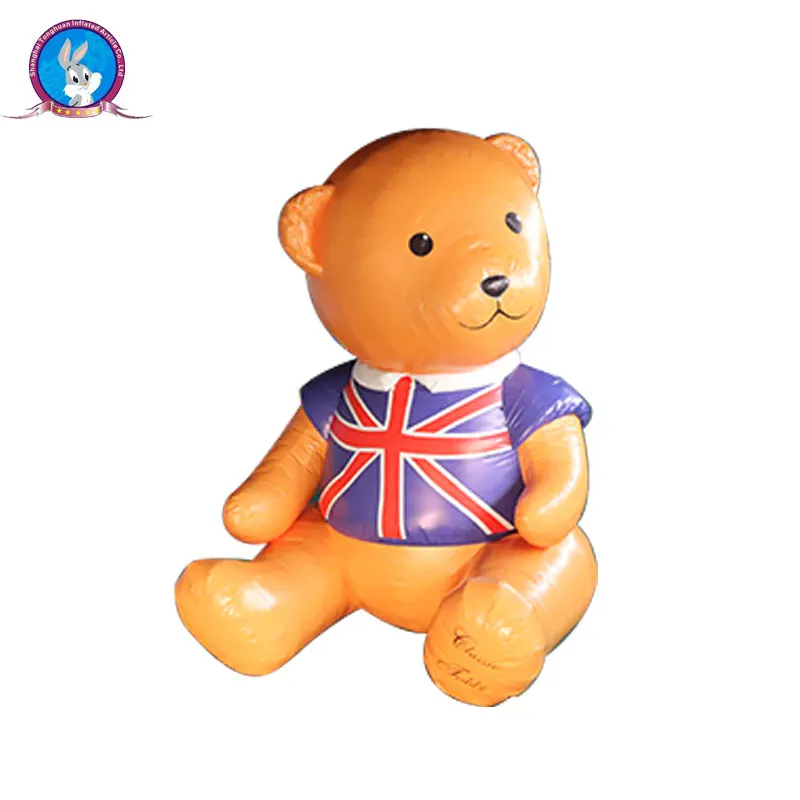 Inflatable PVC British Flag Cartoon Bear Outdoor Decoration with ...