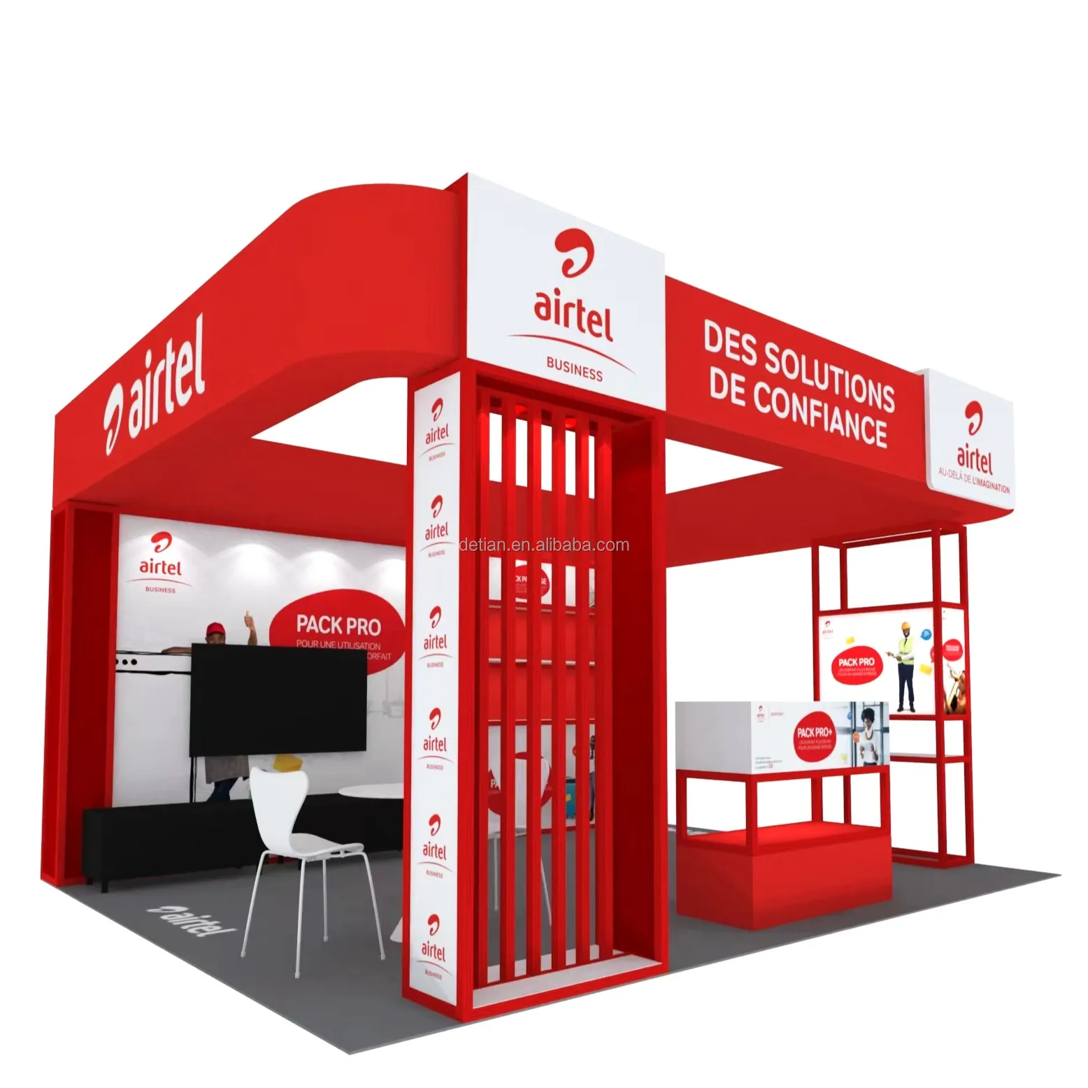 Modular Tradeshow Display Aluminium Advertising Display Rack Stand ...