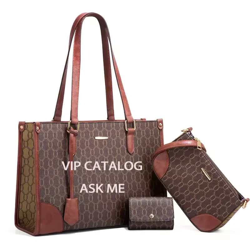 VIP Catalog Designer Handbags Famous Brands Crossbody Ladies designer hand bags For Women Luxury Handbags Tote Bag sets Alibaba