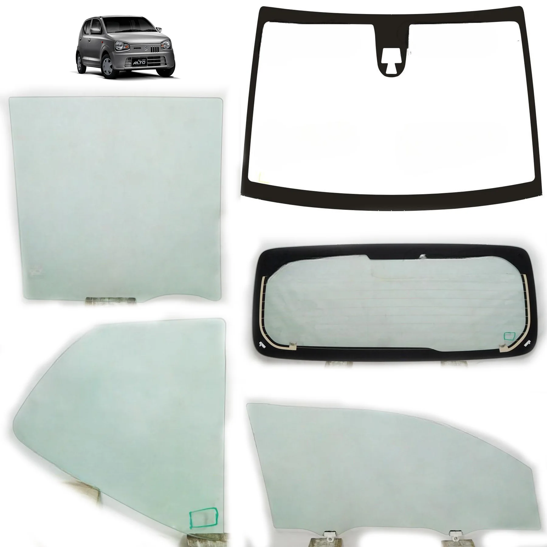 Suzuki Alto Windshield Glass Sunroof Car Glass Auto Glass Car Parts