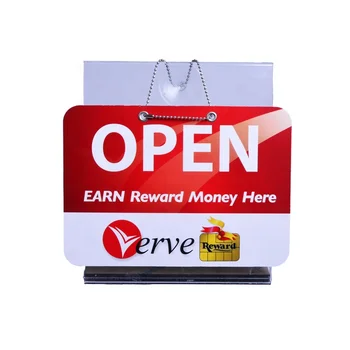 High Quality Custom Plastic Open Closed Hanging Door Sign Board