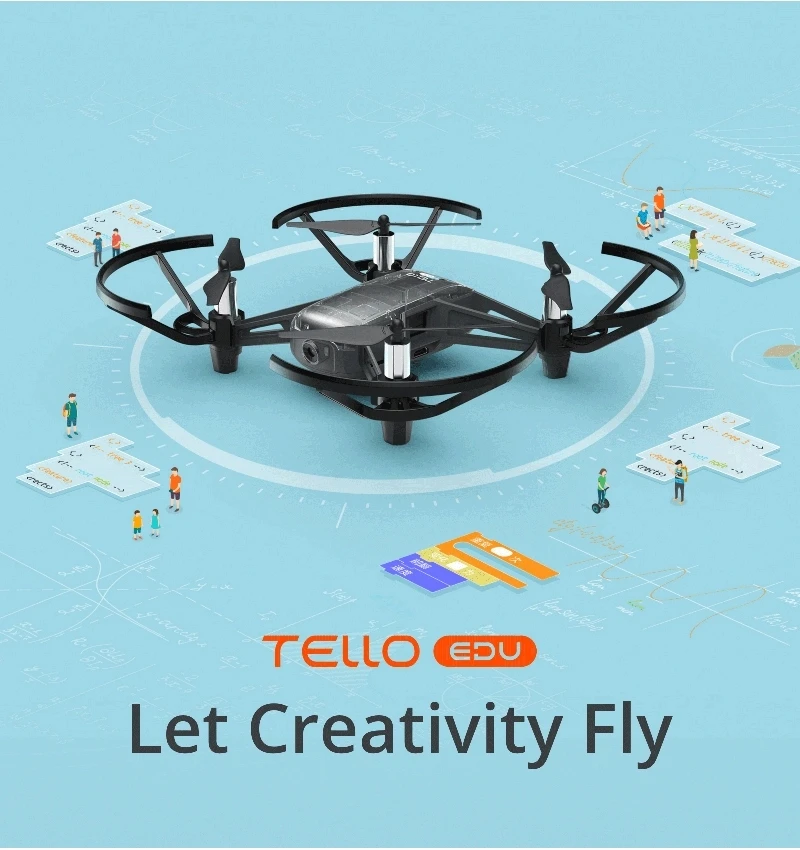 Tello Drone Set with Mini Drone Full HD 720P Camera, RC Toy of education