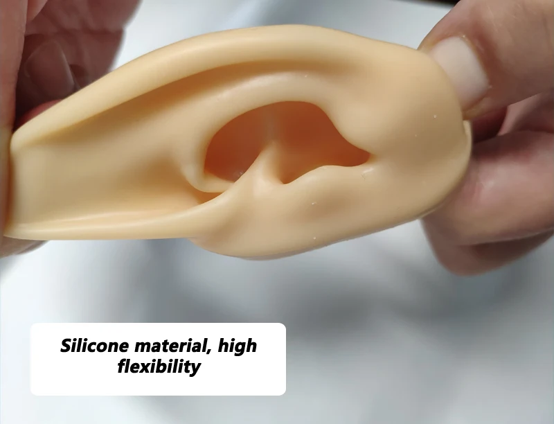 human ear molds silicone ears for earings display ear model