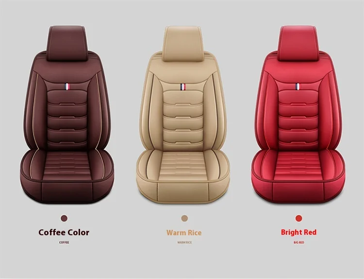 Leather Car Seat Cover Four Seasons Universal Wash-Free Cushion Easy-to-Care Seat Accessory details