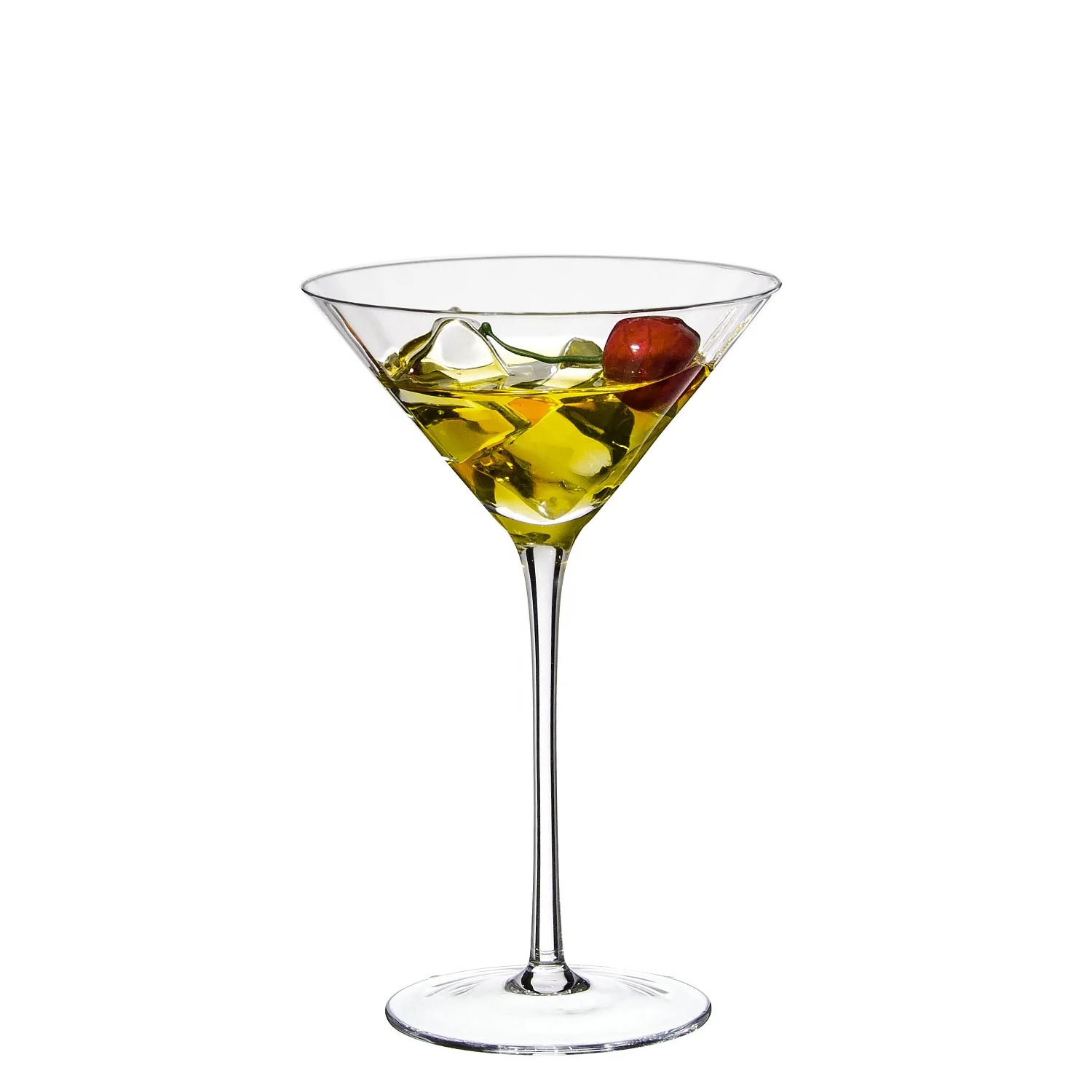 Samyo Modern & Unique Crystal Glass With Stem Large Tall Martini