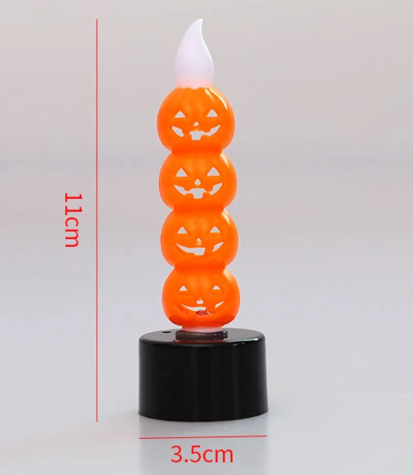 2020 hot sale New wholesale Halloween candle light gift Halloween pumpkin lantern colorful night light ghost head lamp string