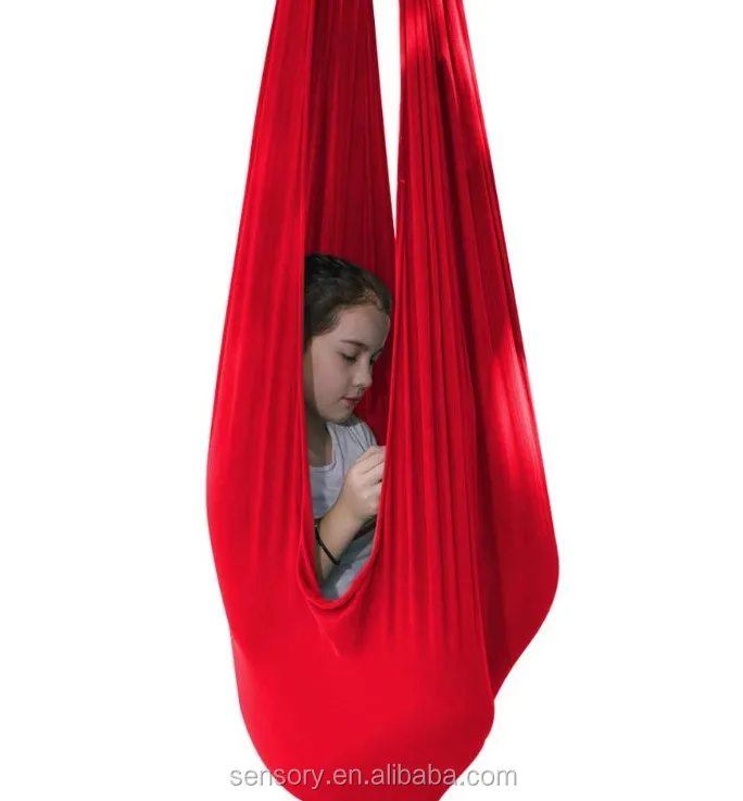 Silk Nylon Lycra Sensory Swing For Autism Kids Toys Stretchy Indoor ...