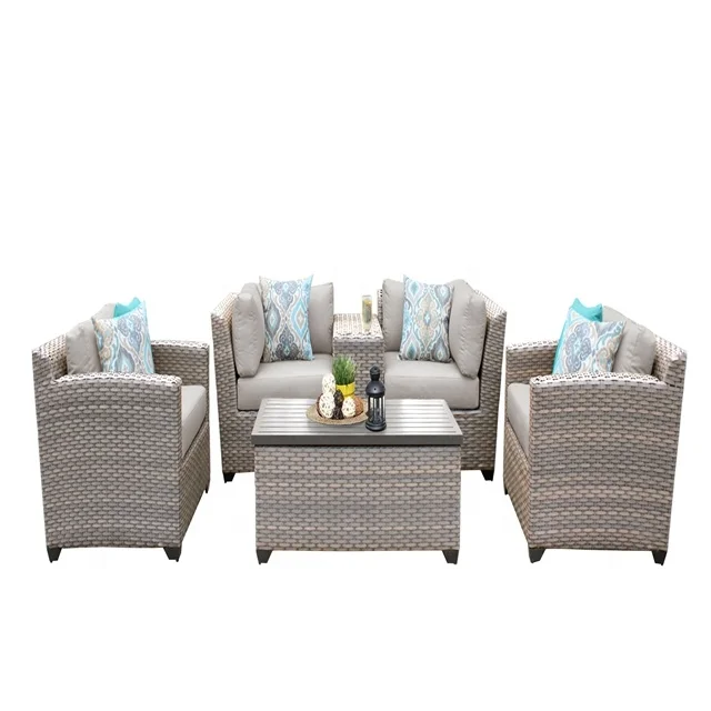 All Weather State High Top Garden Line Patio Set/rattan Patio