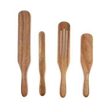 teak spurtle set