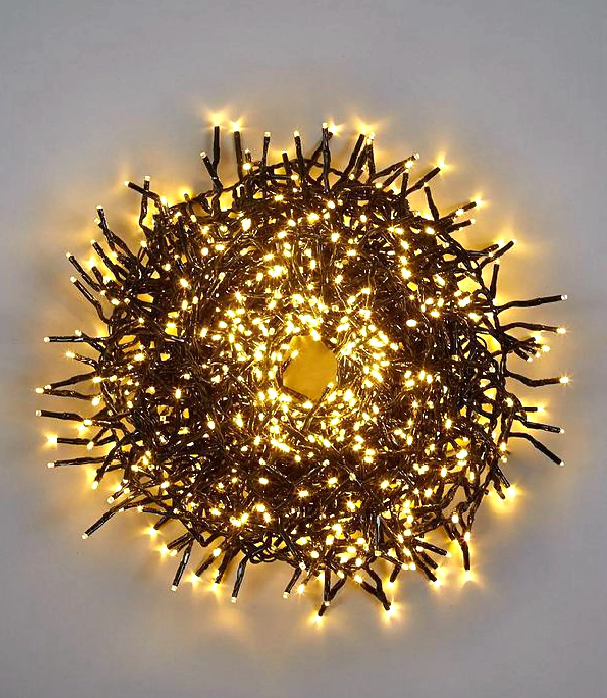 1200LEDs Cluster fairy lights warmwhite connectable IP44 with 8functions lengt 36M  LEAD WIRE 3M CHRISTMAS LIGHT