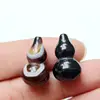 Wholesale natural agate small Gourd grain Agate jade gourd pendant Charm Gemstone Jewelry carving agate for DIY Accessories