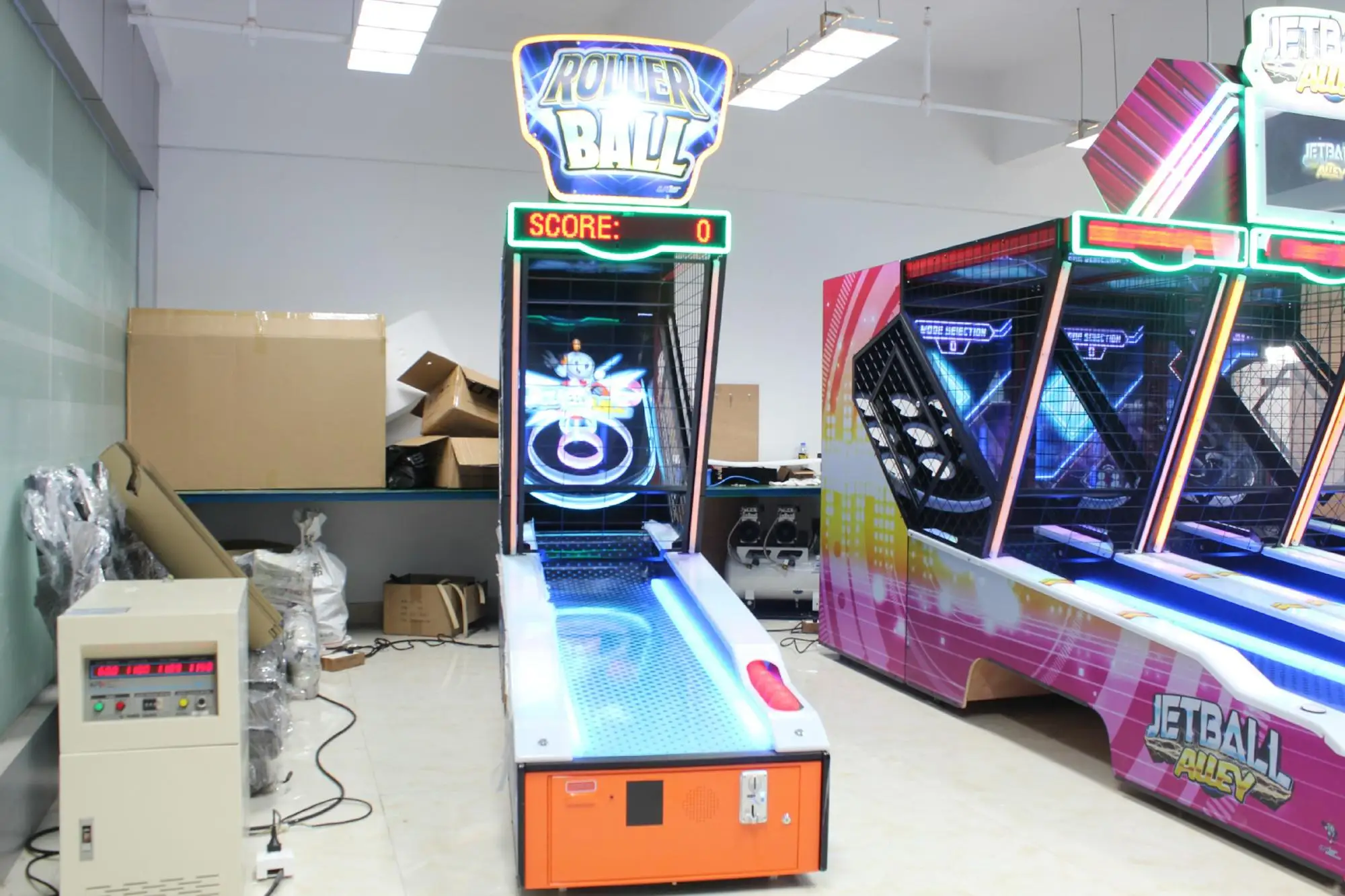 清华紫光街机游戏机 skee 球滚球