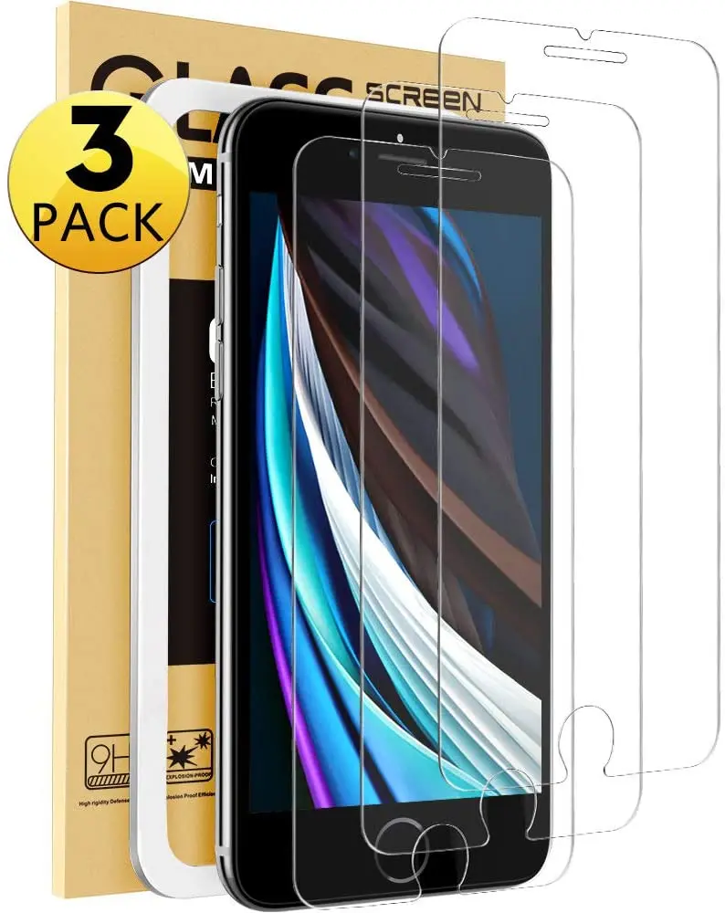 For Iphone Se 2020 Screen Protector 3 Pack,Hocayu Anti Fingerprint