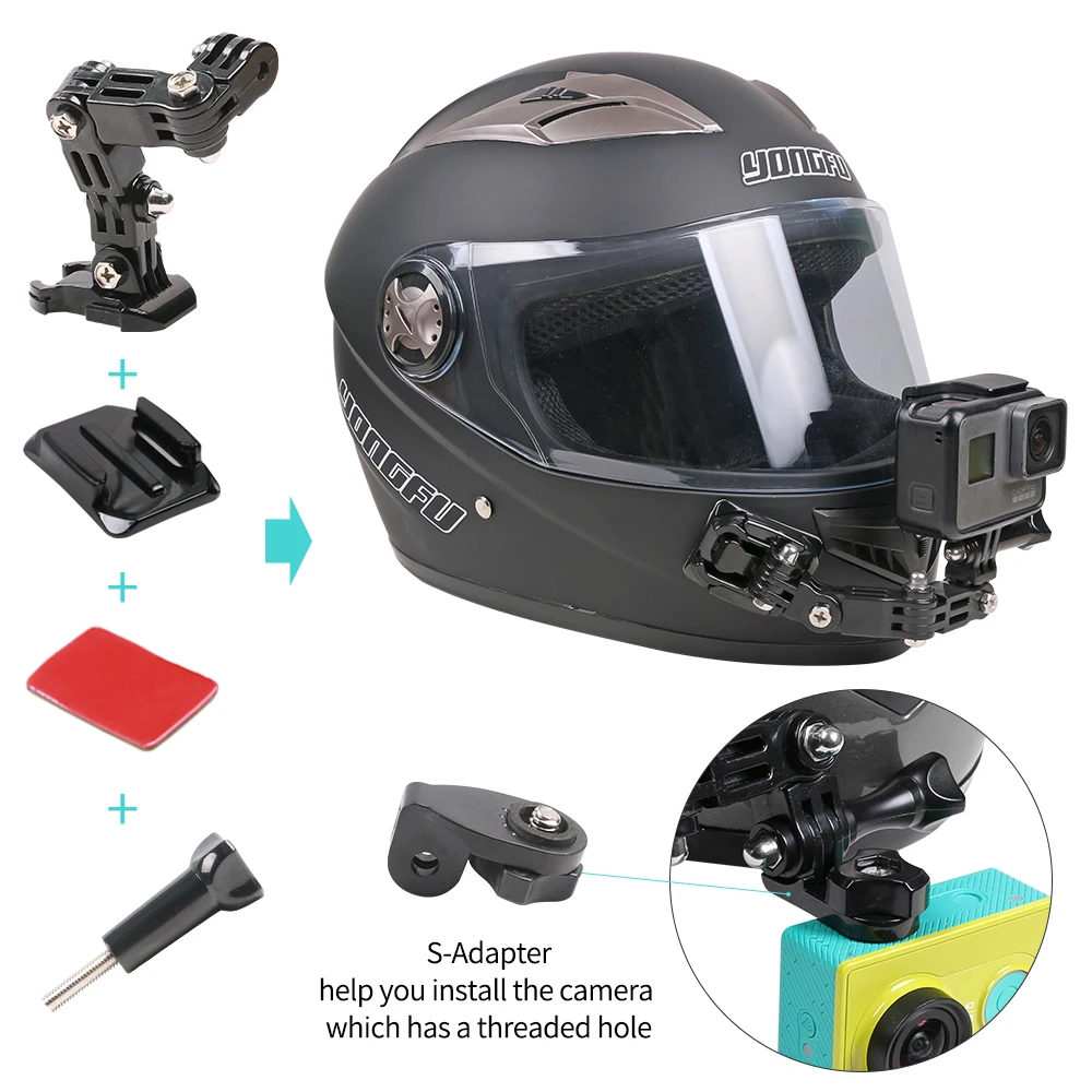 
SUREWO Gopro Camera gopro Motorcycle Helmet Mount for gopro hero 7 accessories 