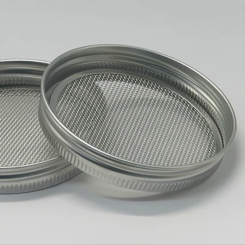 304 316 Stainless Steel Mason Jar Round Filter Disc Sprouting Lid