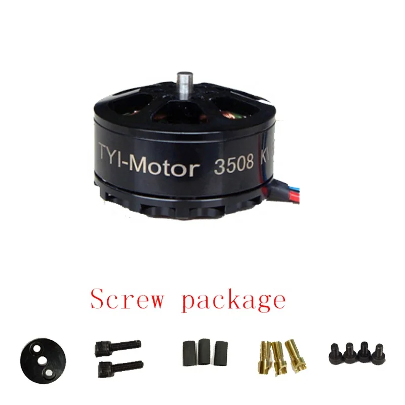 UAV RC Plane Quadcopter Outer Rotor KV400 KV590 DC Brushless Motor TYI 3508 Motor supplier