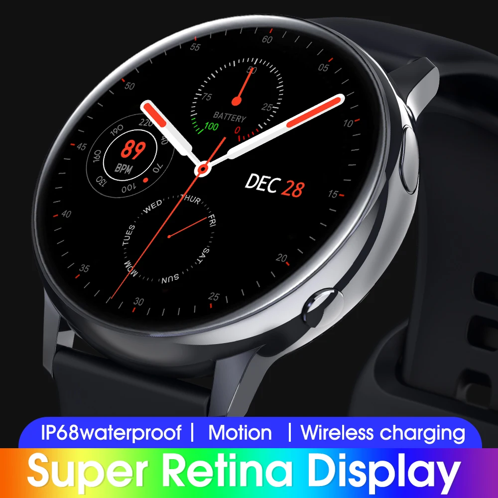 2020 Microwear SG2 Bluetooth smartwatch multiple sports modes IP68 ECG heart rate fitness HD high-quality round band watch