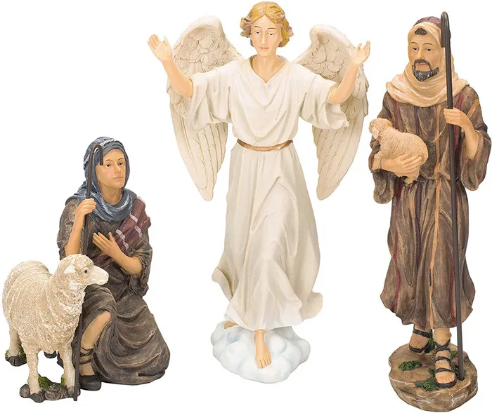 Polyresin/resin Nativity Scene Set Set Of 11 Nativity Figurines With