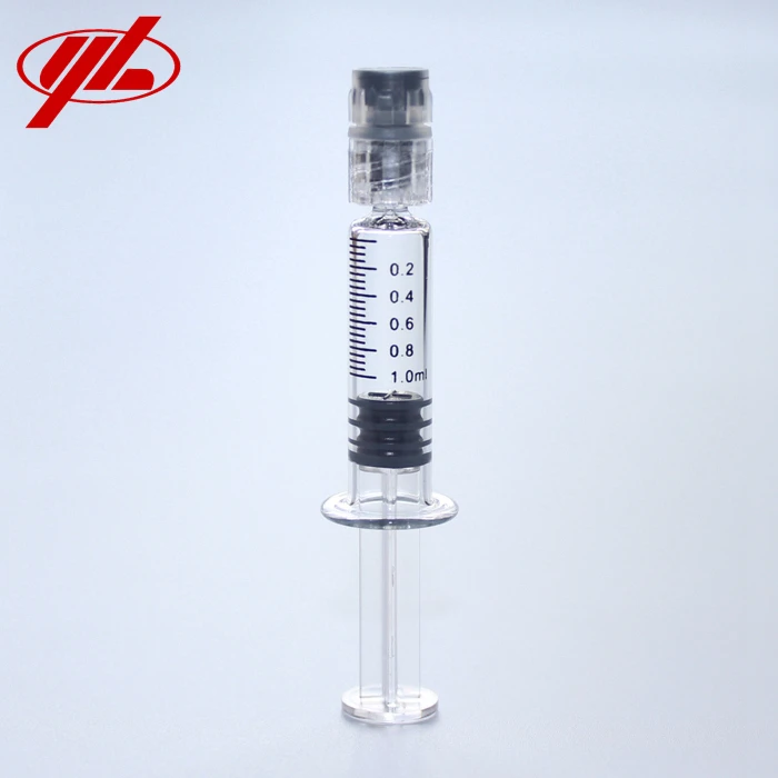 1毫升luer lock玻璃预填充注射器