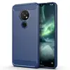 for nokia 72 tpu case brushed texture rugged armor case for nokia 7.2 carbon fiber case