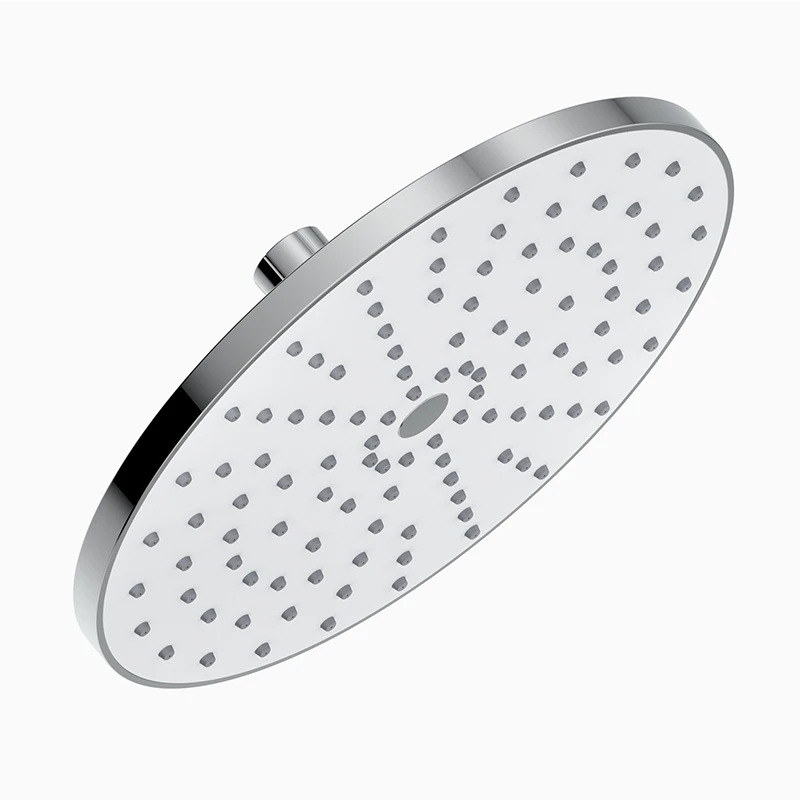 SH1810 Amazon Hot Sell Hotel Home Large 10 Inch Round Plastic Chromed Bathroom Top Rain Shower Ceiling Mounted Head