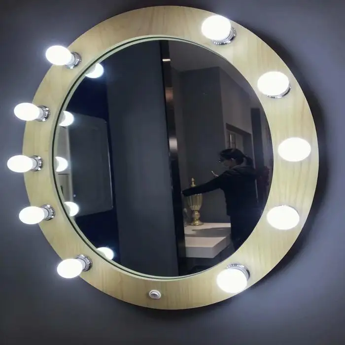 Cheap  factory hot sale Hollywood Makeup Mirror barbar shop mirror  with Lights Led Bulbs  CUL CE SAA certified