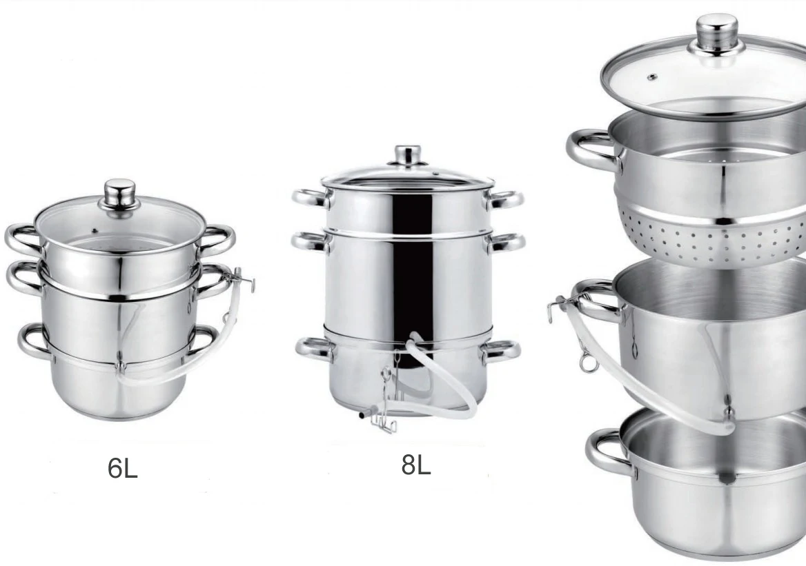 Kitchen Accessories 3 Layers Stainless Steel 5l Fruit Juicer Steamer