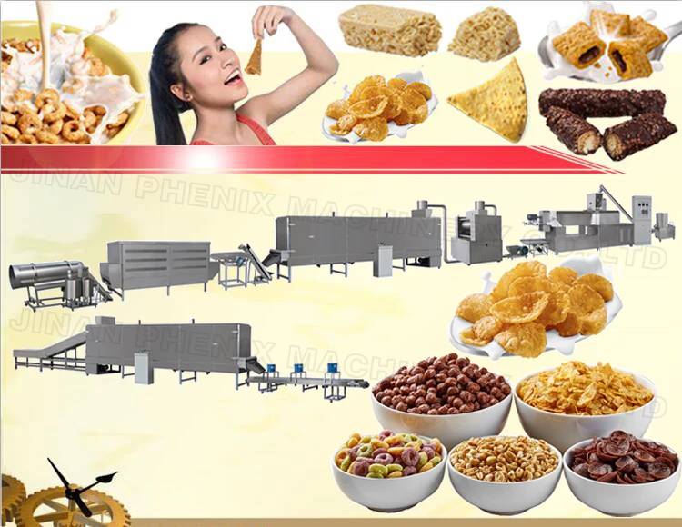 Kellogg's Multifunctional Extruder Corn Maize Flakes Breakfast Cereals