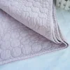 Hot Sale Cotton Woven Solid Plain Luxury Design embroidery quilt bedspread