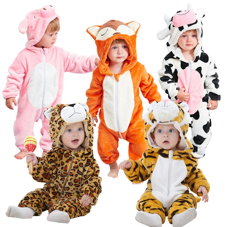 
Wholesale thicken flannel baby romper costume baby clothes kids animal overall winter warm long sleeve baby boy rompers jumpsuit 