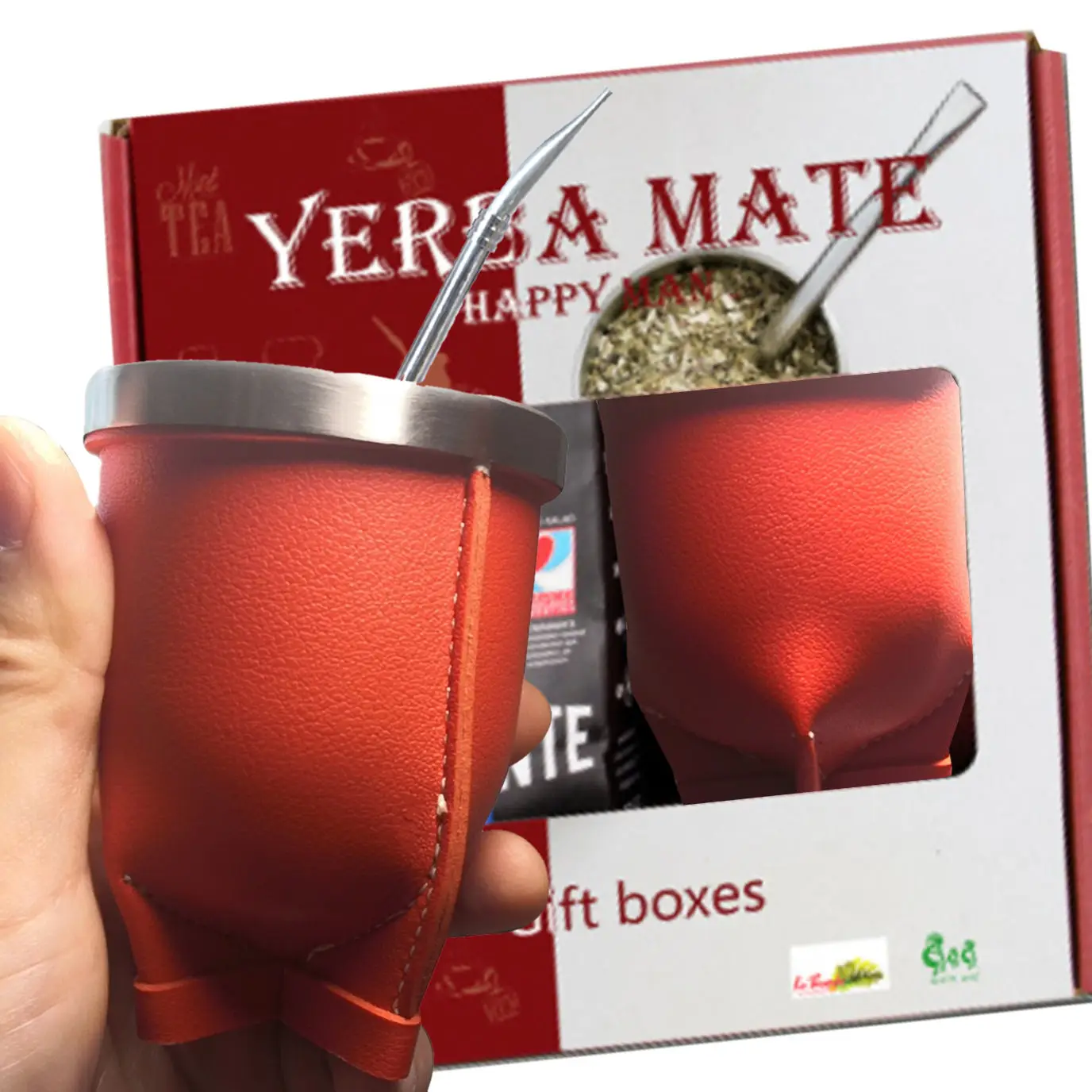 Hot Selling Yerba Mate Cup Mate Gourd Wine Cup With Leather Shell Buy Yerba Mate Cupmate Cup 1720