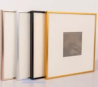 Wholesale All Size Colored gold silver black white Aluminum Picture metal Photo Frame Poster Frame in large size 40x50x70x100cm