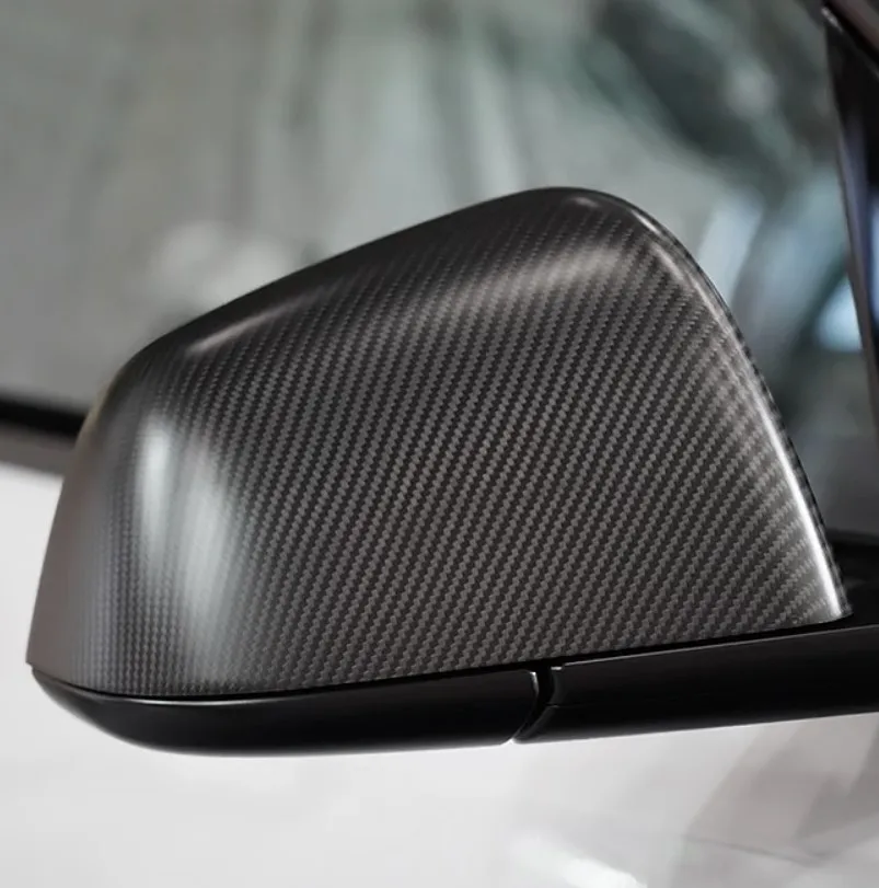 2022 Carbon Fiber Mirror Cover Tesla Model Y For Nondestructive