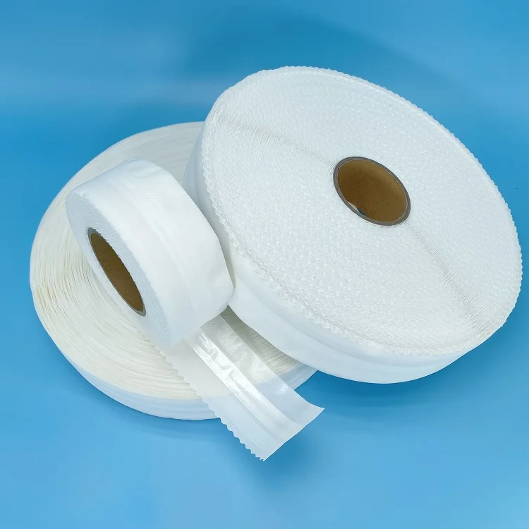 Wholesale Price Baby Diaper Pp Adhesive Tape Scut Side Tape Blue Edge
