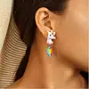2019 Polymer Clay Cute Unicorn Earrings For Women Fashion Jewelry Handmade 3d Pegasus Horse Stud Earring Girls Kids Gift