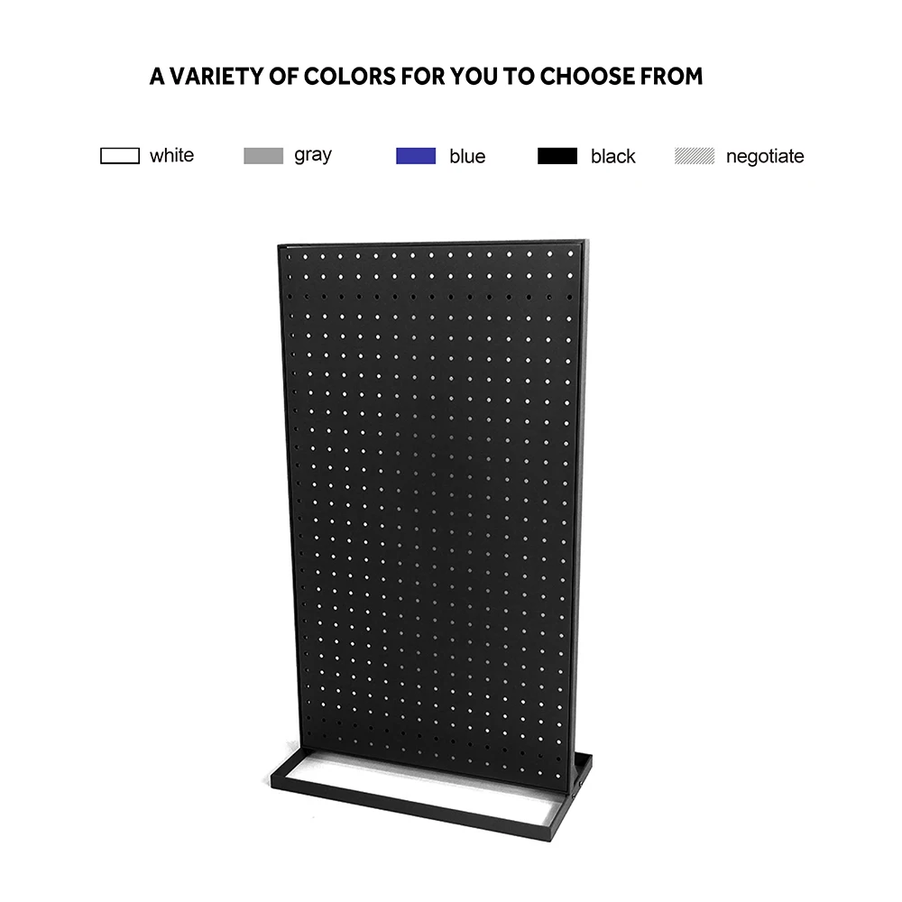 Retail Store Factory Price Pegboard Design Metal Display Stand Heavy