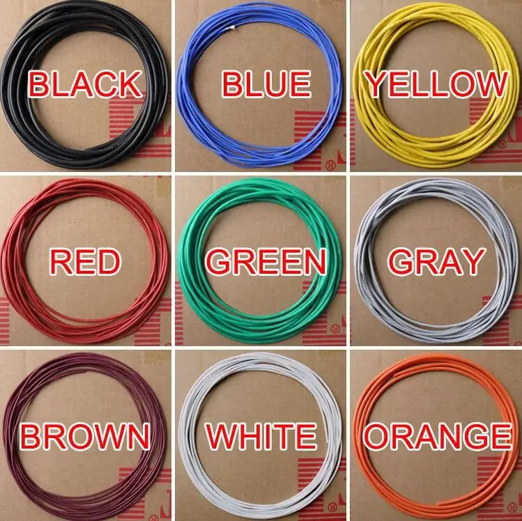 10m Flexible Silicone Wire Cable 6/8/10/12/14/16 AWG Black Red Super Soft US 