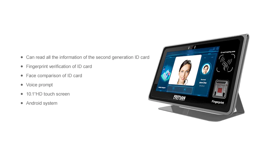 Id Card Fingerprint Face Recognition Multifunction Identity
