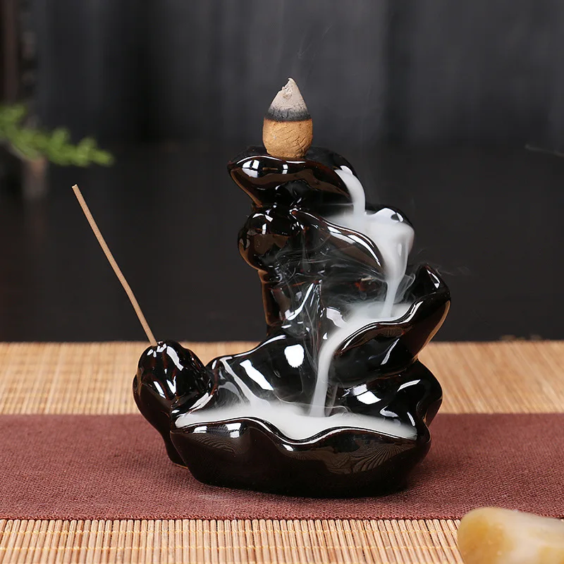 Backflow Ceramic Incense Holder Buhrimill Stick Incense Burner