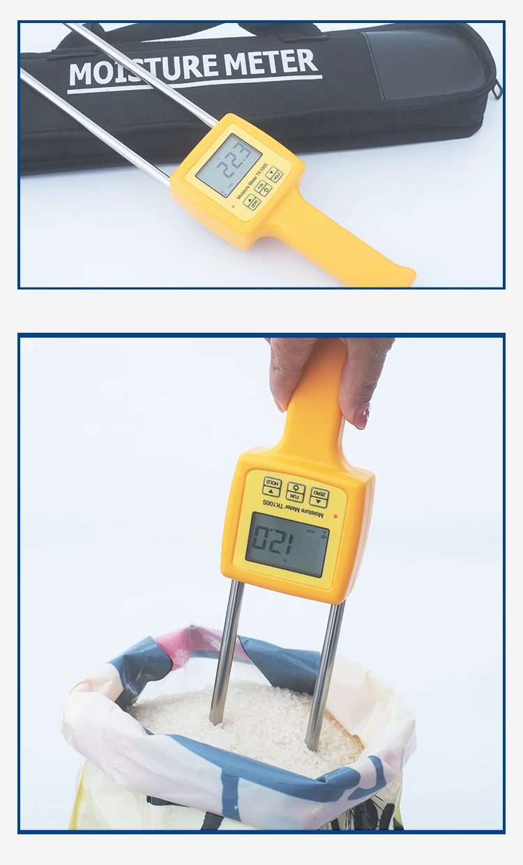 TK100S maíz medidor de humedad con 0-35% rango de medición