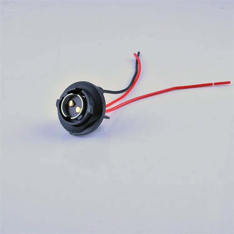 Wholesale Custom Plastic Auto Car Part Copper Wire 2pin Light Socket