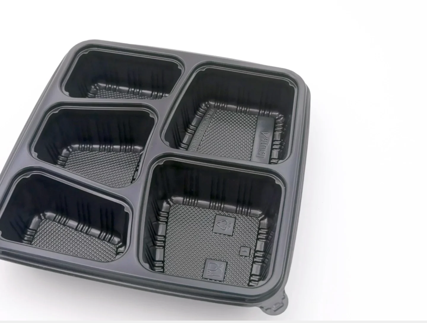 Disposable Lunch Box Plastic Takeaway Packaging Food Container 3/4/5 Compartment Pp Microwave