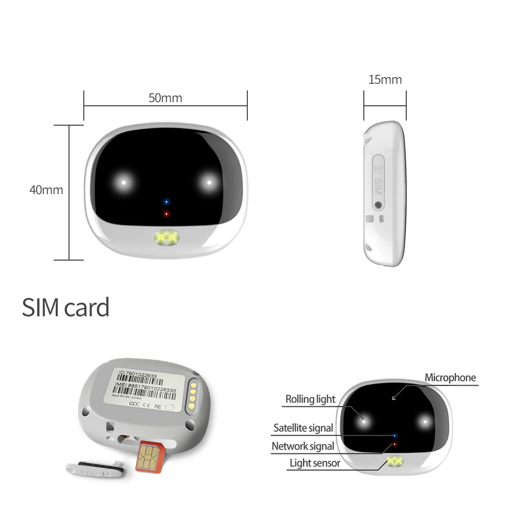 Smallest Locator Long Distances Low Chip Price Pets Mini Gps Tracker