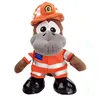 wholesale high quality custom new design creative standing firemen plush toy stuffed duck