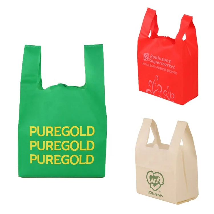 Details about   Folding Reusable Shopping Bag Vest Style Portable Eco Pouch 