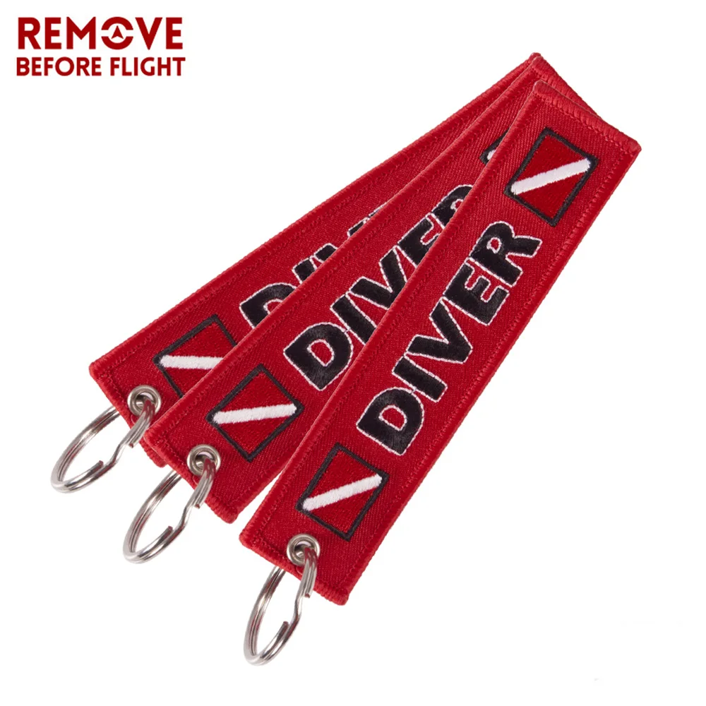 Details about   *REMOVE BEFORE FLIGHT* red Embroidery car keychain keyring key tag  high quality 