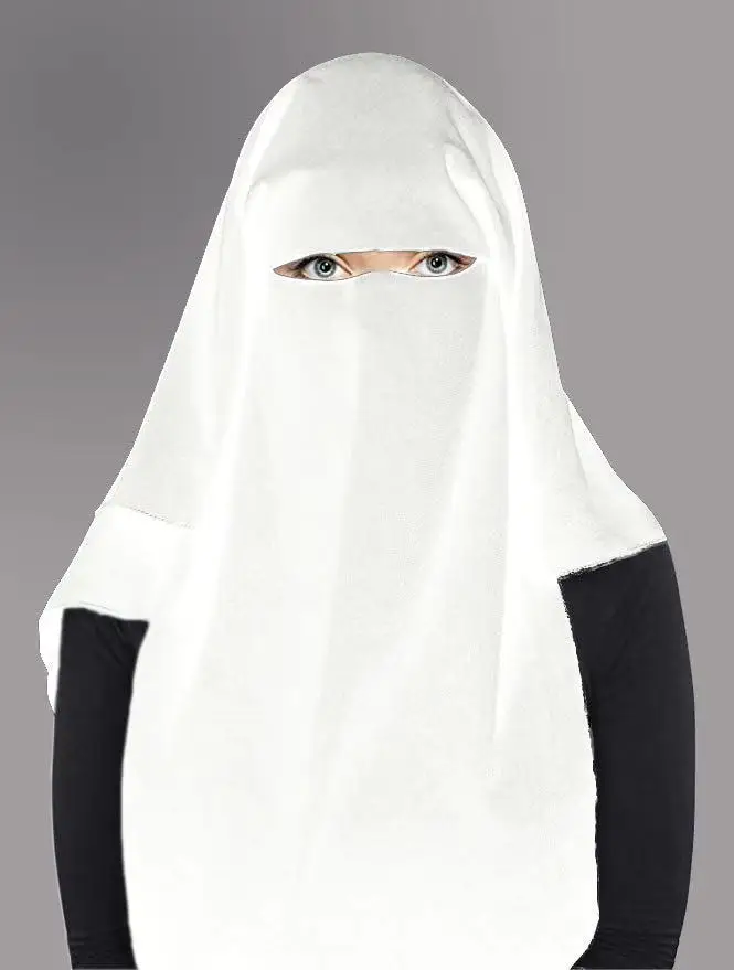 穆斯林蒙面罩袍图片
