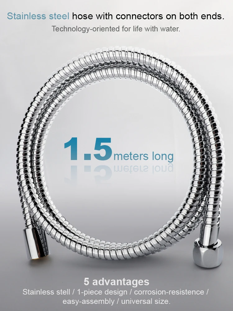 S21512cp Wholesale Bathroom Fittings Water Pipe Long 59 Inch Double