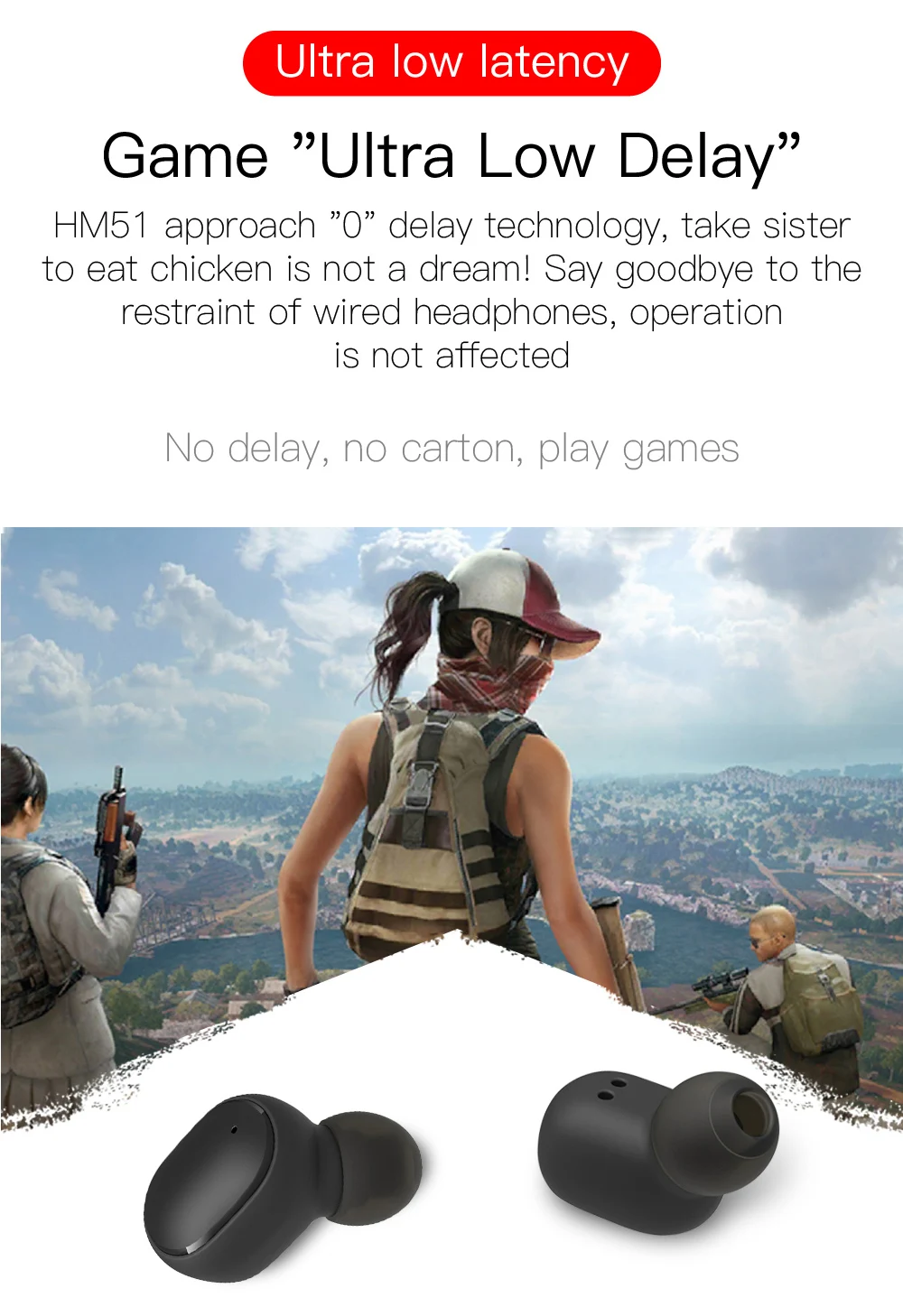 Robotcube Bluetooth Earphone Earphonne Headphone Headset Hradphone Box E6s - ANKUX.COM