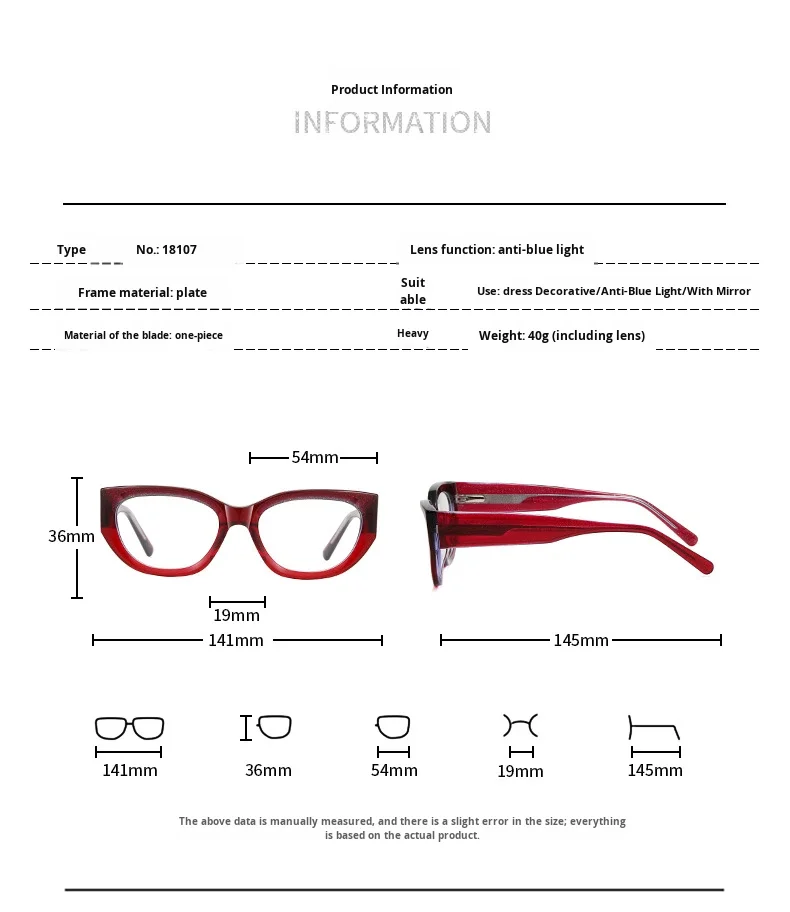 Blue Light Blocking Women's Optical Eyeglass Frames Luxury Style_voghion.com